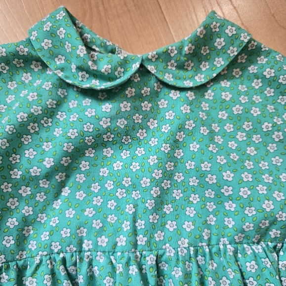 Vintage Ceil Ainsworth green 3-piece floral prairie apron dress set - Picture 8 of 11